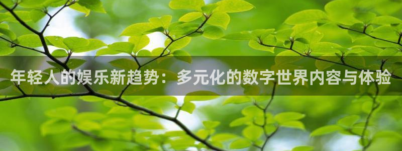 万向娱乐体育app下载：年轻人的娱乐新趋势：多元化的数字世界内容与体验